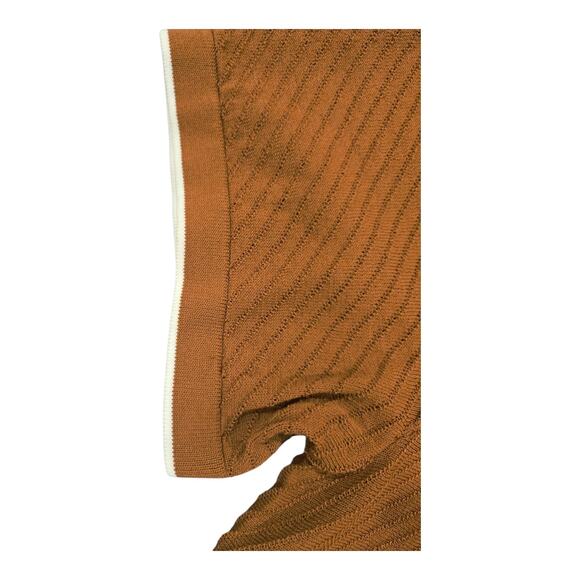 NWT PJ Paul Jones Men's Textured Retro Knit Short Sleeve  Collar Button-Down - Picture 3 of 6